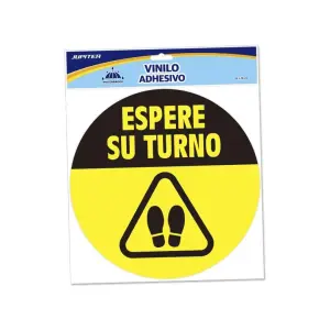 Bismark Vinilo Adhesivo Redondo "Espere Su Turno