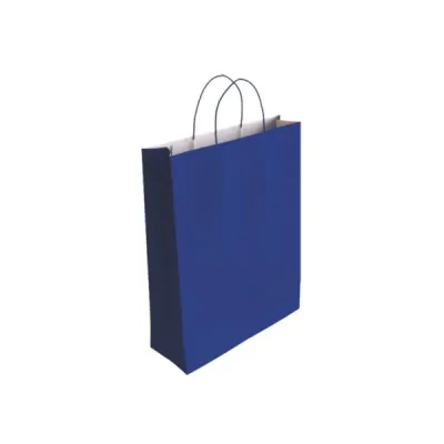 Bismark Bolsa de Papel Celulosa Azul 37x12x27cm