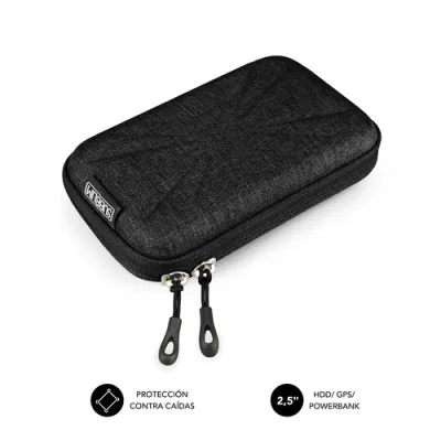 Subblim Funda Hdd Compacta Y Ligera - Proteccion Optima Contra Golpes - Diseño Elegante Y Moderno - Interior Acolchado Y Suave - Color Negro