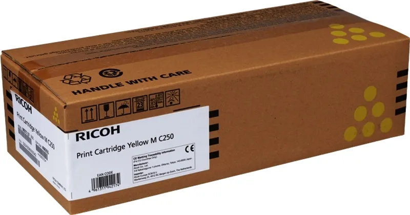 Ricoh Mc250/Pc300/Pc301/Pc302 Amarillo Cartucho De Toner Original - 408355/M C250Y