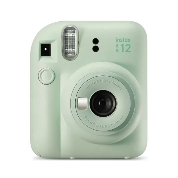 Fujifilm Instax Mini 12 Cámara Instantánea Verde Menta - 62x46mm, Flash Automático, Modo Primer Plano