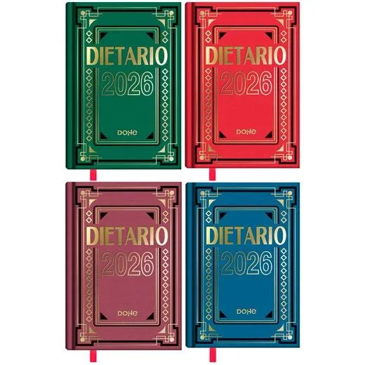 Dohe Dietario Octavo 11.5X16.5Cm Dp Cartón Geltex C/Surtidos 2026