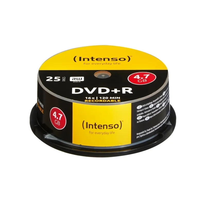 Intenso DVD+R 4.7GB 16x Tarrina 25 Unidades