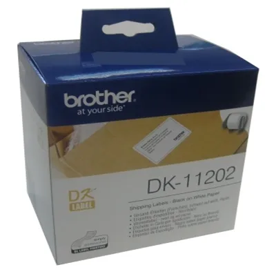 Brother Etiquetas Blancas Precortadas 62x100mm (300 Etiquetas)
