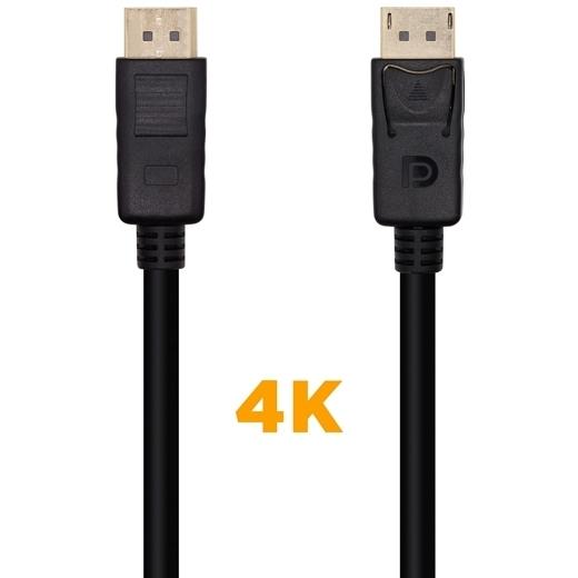 Aisens Cable Displayport V1.2 4K@60Hz Dp/M - Dp/M Negro 1,0M