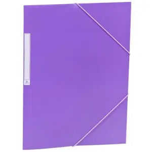 Carchivo Carpeta 3 Solapas Folio con Gomas PP Opaco Violeta