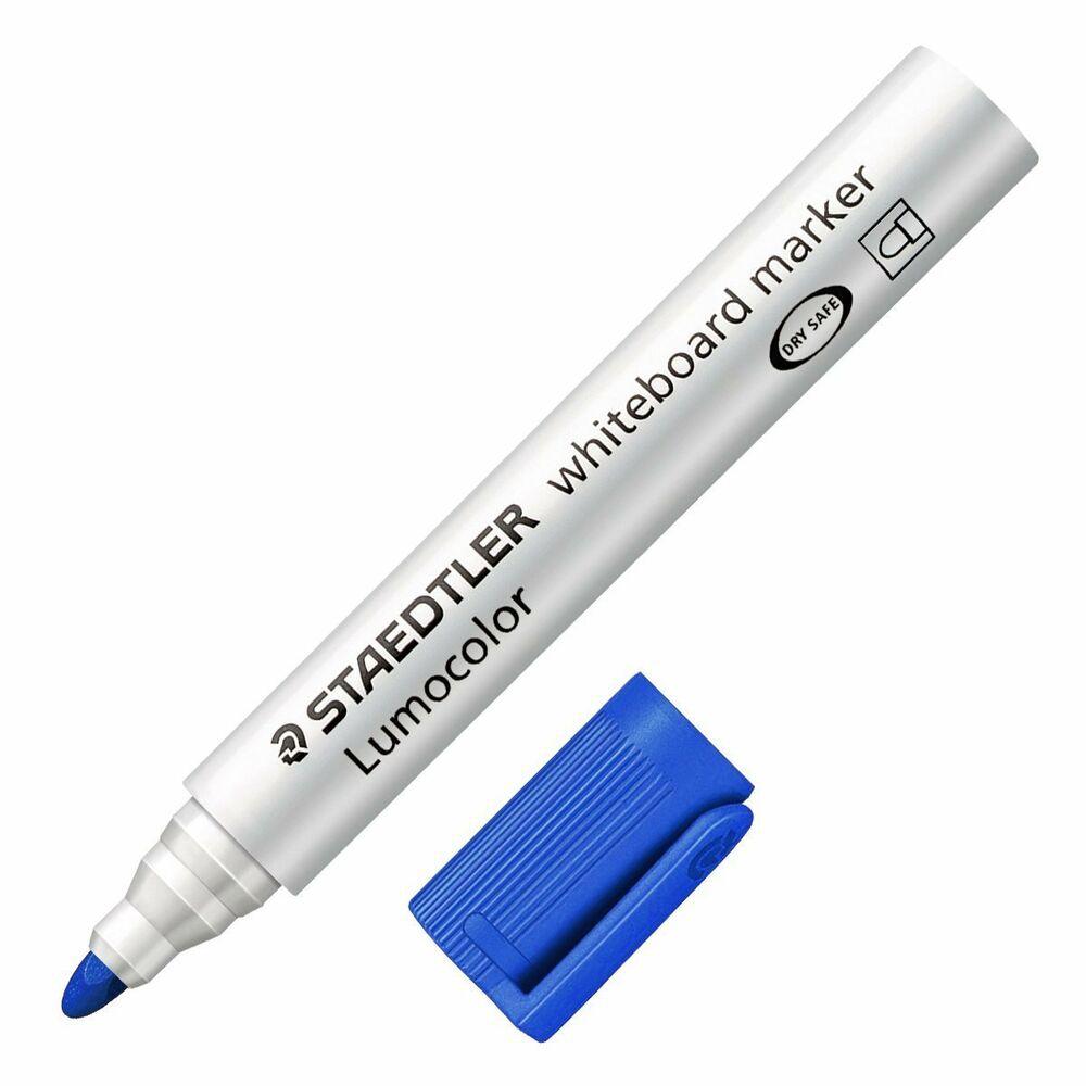 Staedtler Rotulador Pizarra-Blanca Lumocolor 351-3 Punta Redonda Azul