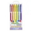 Carioca Fiorella Pack de 6 Bolígrafos de Tinta Gel Colores Pastel 1mm Cuerpo Transparente