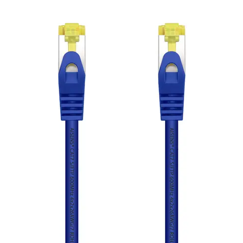 Aisens Cable De Red Latiguillo Rj45 Lszh Cat.7 600 Mhz S/Ftp Pimf Awg26, Azul, 2.0 M