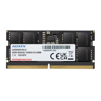 Adata Ram Ad5S560016G-S 16Gb 5600Mhz Ddr5 Sodimm