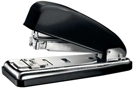 Petrus 226 Wow Grapadora Metalica + Caja De 200 Grapas - Hasta 30 Hojas - Grapado Cerrado, Abierto Y Clavado - Color Negro