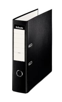 Esselte Archivador Palanca Folio Lomo Ancho Pp Interior Forrado En Papel Rado Cantoneras Negro