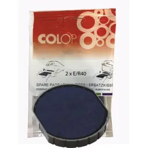 Colop Almohadilla E/R40 Azul Blister 2 Unidades