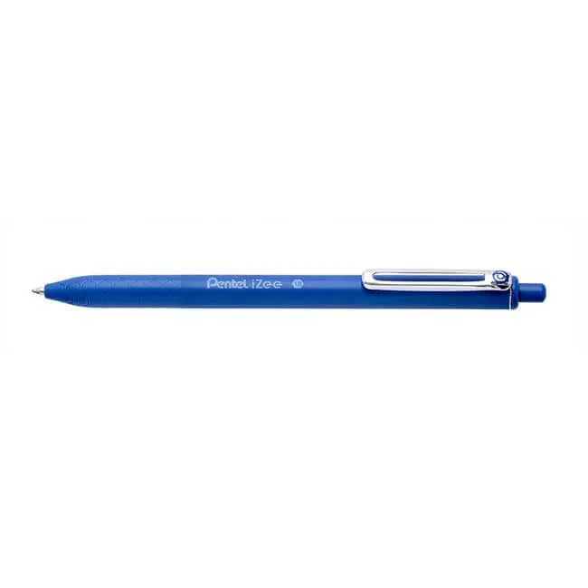 Pentel iZee Bolígrafo Retráctil Punta 0.7mm Trazo 0.35mm Clip Metal Azul