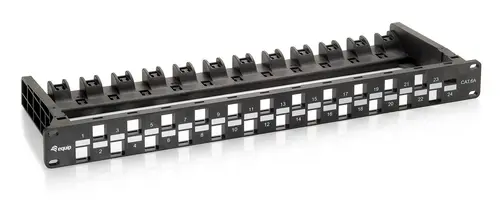 Patch Panel Vacio Cat.6A 24 Puertos Keystone 1U