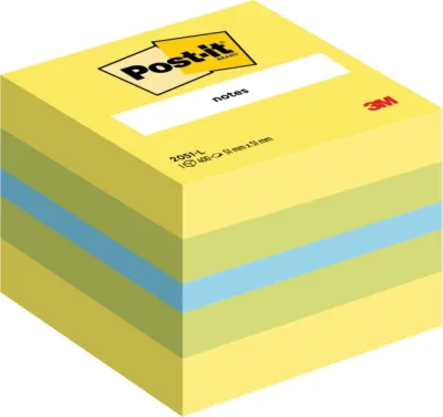 Post-It Notas Adhesivas Colores 51x51mm 400 Hojas Block Limon, Verde, Azul, Amarillo