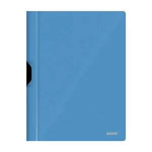 Dohe Dossier A4 con Clip Metálico en Polipropileno Opaco 350 Micras Color Azul