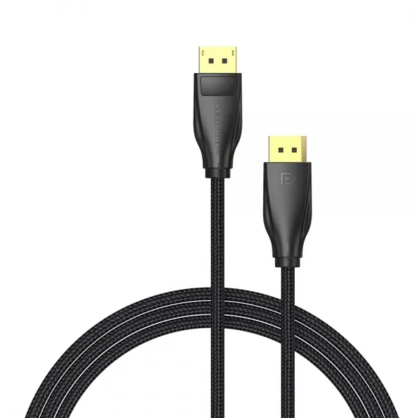 Vention Cable DisplayPort 1.4 8K DP a DP Trenzado 2m Negro