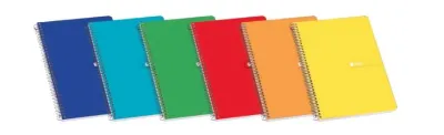 Enri Cuaderno Espiral Formato Cuarto 1 Línea - 80 Hojas 60gr - Cubierta Blanda - Colores Surtidos