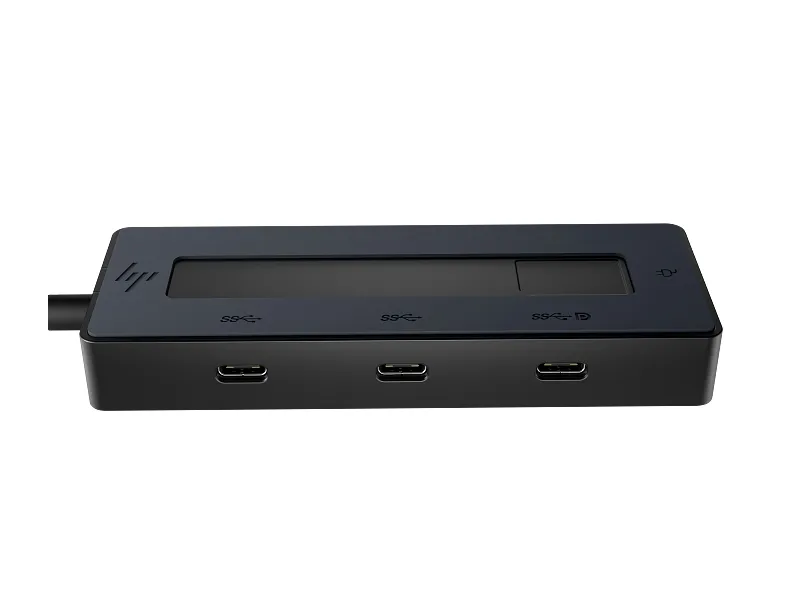 Hp Hub Multipuerto 4K Usb‑C - 4 Puertos Usb‑C 10Gbps - Power Delivery 65W - Salida De Video 4K Via Displayport Alt Mode - Diseño Compacto 50% Plastico Reciclado - Color Negro
