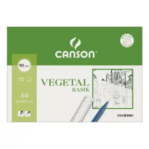 Canson Minipack Vegetal Basik 12 Hojas 21x29,7cm