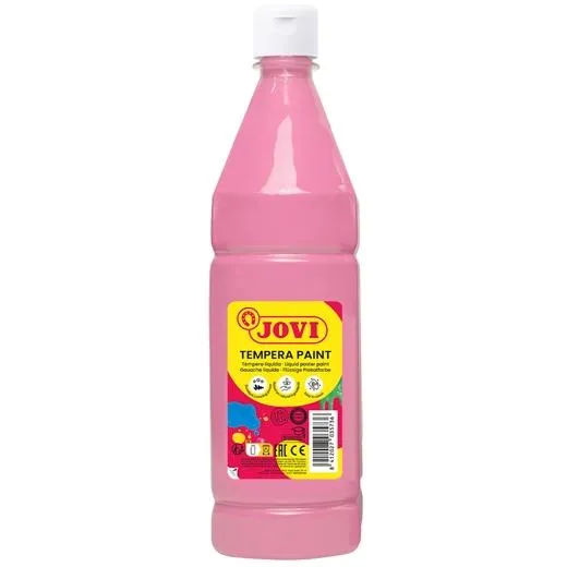 Jovi Tempera Paint Líquida 1000ml - Base Agua - Color Rosa - Secado Rápido