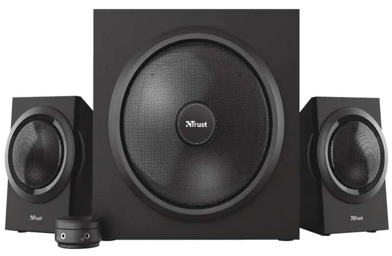 Trust Yuri Sistema De Altavoces 2.1 120W - Subwoofer 30W - Control De Bajos - Cable De 1.50M - Color Negro