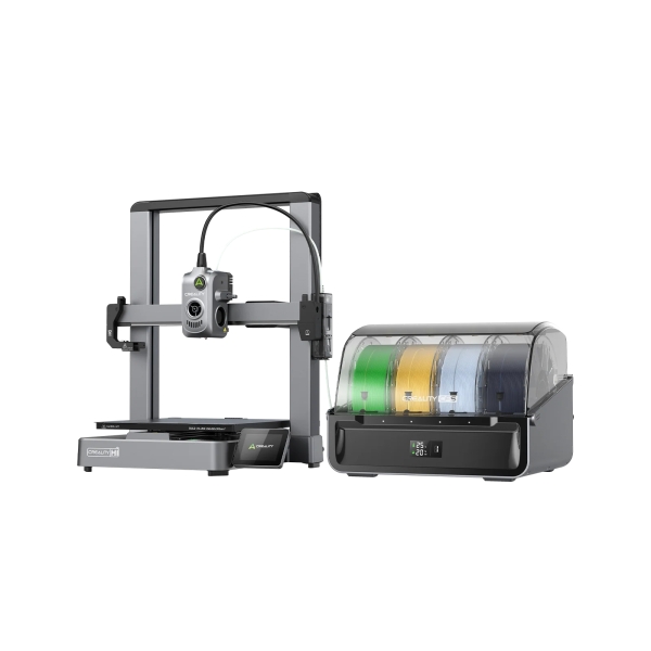 Creality Hi Combo Impresora 3D Abierta + Unidad Cfs - Volumen 26X26X30Cm - Calibraciones Automaticas - Extrusor Multifuncional - Cuerpo Metalico - Velocidad Hasta 500 Mm/S - Usb, Wifi