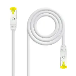 Nanocable Cable Red RJ45 S/FTP CAT.6A LSZH AWG26 25 cm Color Blanco