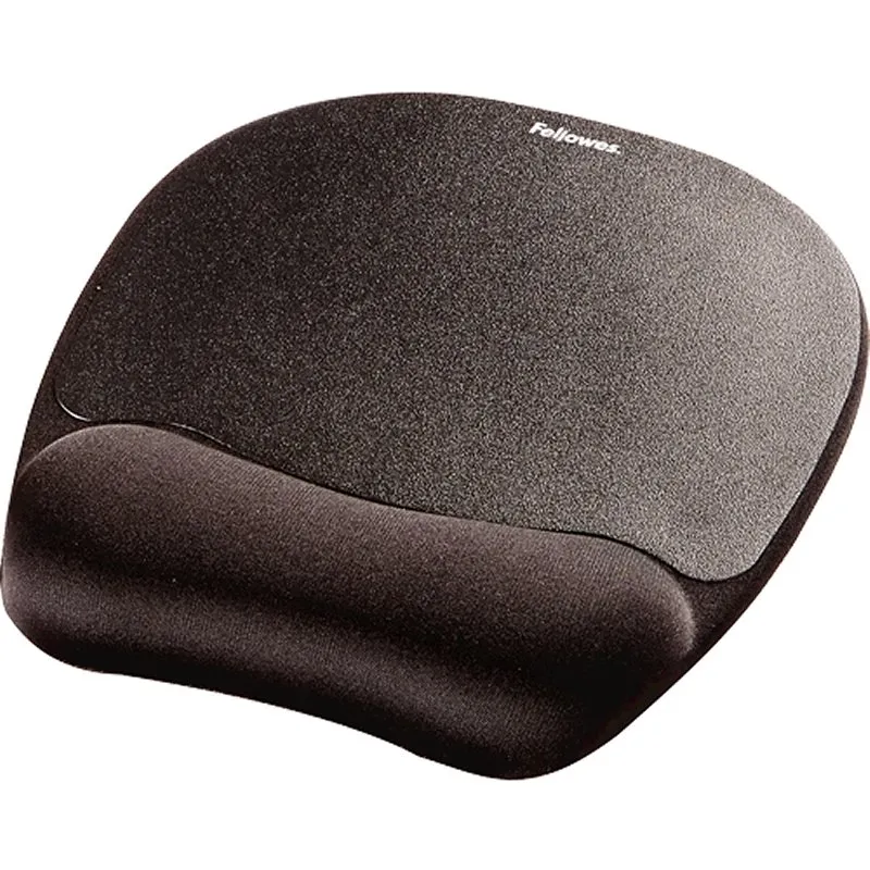 Fellowes Alfombrilla con Reposamuñecas de Espuma Memory Foam - Color Negro