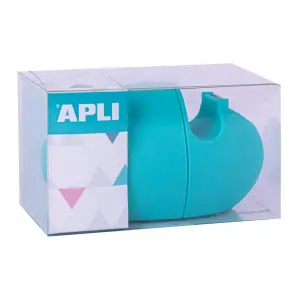 Apli Dispensador de Cinta Adhesiva 19mm x 33m - Textura Suave, Colores Surtidos