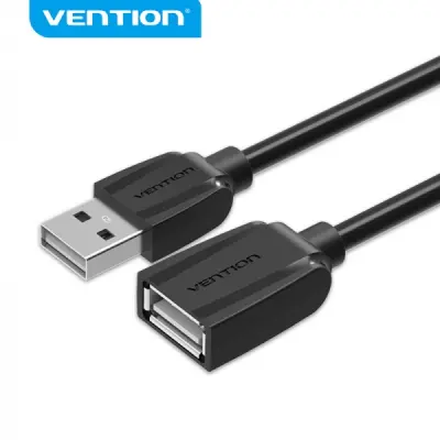 Vention Cable Alargador USB 2.0 Macho a Hembra 0.5m Negro