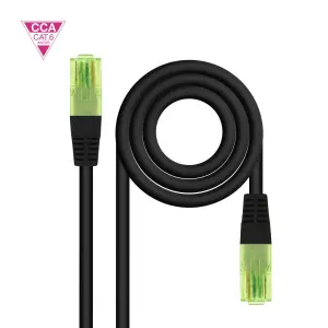 Nanocable Cable RJ45 Cat.6 UTP CCA 10m Negro