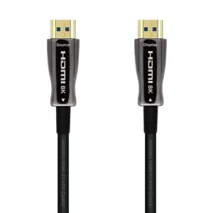 AISENS Cable HDMI V2.1 AOC Ultra Alta Velocidad 8K@60Hz 4K@120Hz 48Gbps 40m Negro