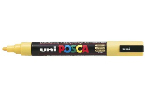 Posca Marcador PC-5M No Permanente Punta Forma De Bala 1,8 - 2,5 mm Amarillo Pajizo