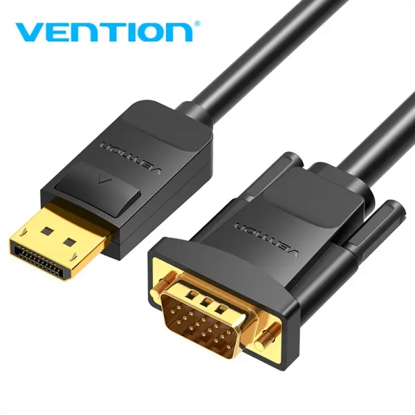 Vention Cable Conversor Displayport Macho A Vga Macho - 1.5M - Color Negro