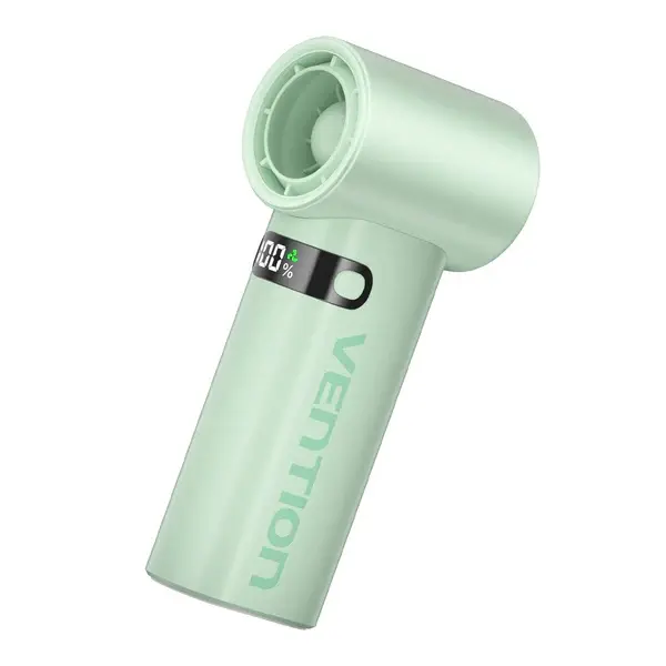 Vention Ventilador de Mano 17000RPM con Batería 3000mAh y Pantalla LED USB-C Verde