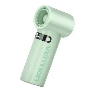 Vention Ventilador de Mano 17000RPM con Batería 3000mAh y Pantalla LED USB-C Verde