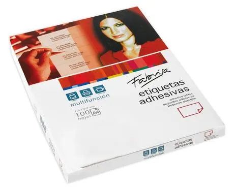 Fabrisa Etiquetas Adhesivas Multifunción 70X37Mm C/Rectos 24 X 100H Blanco