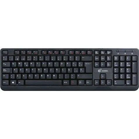 Cromad T50 Teclado Multimedia Usb - Teclas Fn + Multimedia - Diseño Extrafino Y Tacto Suave
