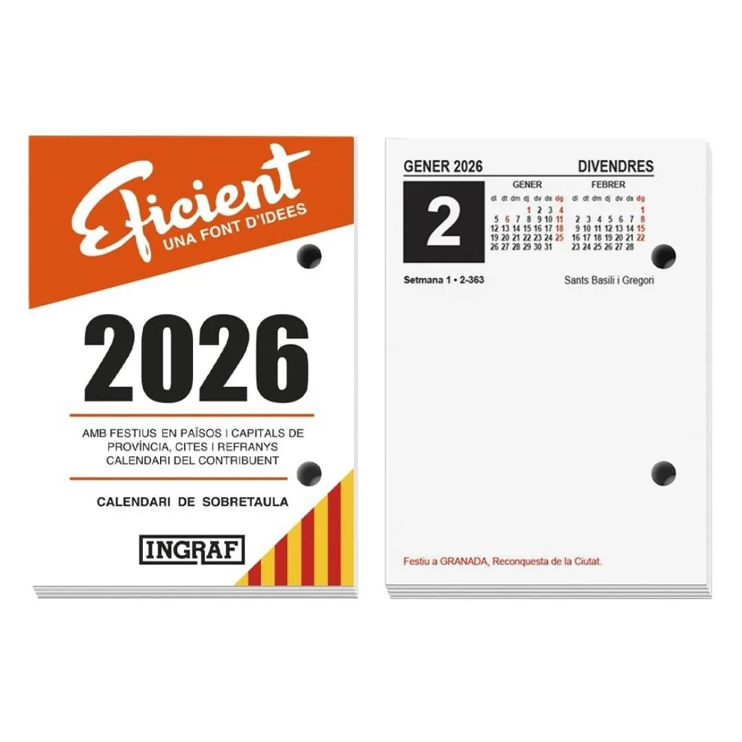 Ingraf Bloque Bufete Eficiente Catalán 2026 - Ingraf