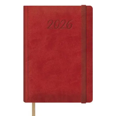 Dohe Agenda Anual Samba 15X21cm Con Cierre Goma Rojo 2026