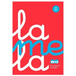 Lamela Cuaderno Espiral 80H Folio 90g Cuadrovía 3mm Tapa PP Rojo