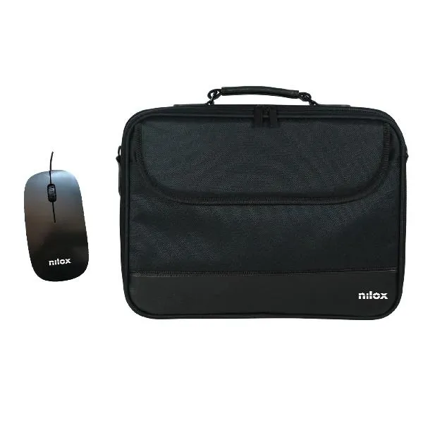 NILOX MALETIN PARA PORTÁTIL DE 15,6" DURO + RATON
