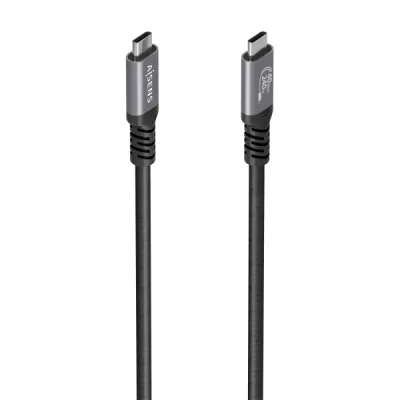 Aisens Cable USB-C Macho 1m 240W 40Gbps 8K Aluminio Negro