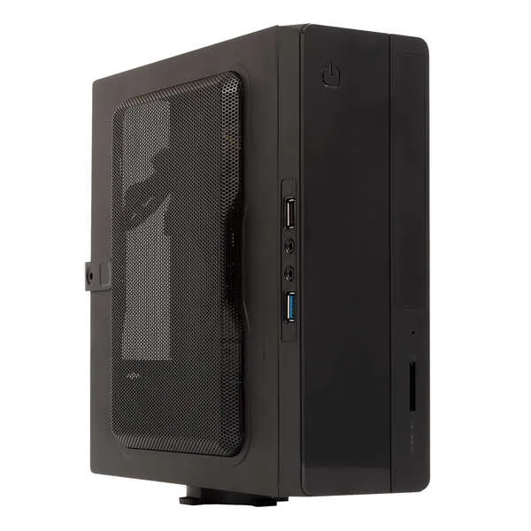 Unykach Uk1007 Caja Torre Mini-Itx - Fuente De Alimentacion 150W Incluida - Tamaño Disco Soportado 2.5" - Usb-A 2.0/3.2 Y Audio
