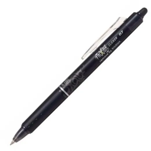 Pilot Bolígrafo Tinta Borrable Frixion Clicker 0.7 Negro