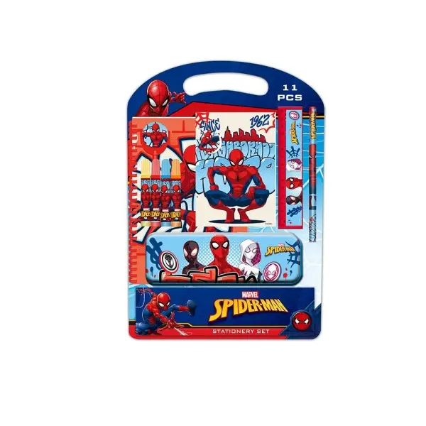 Safta Spider-Man Attack Pack Escolar con Plumier Metálico y Accesorios A4/A6