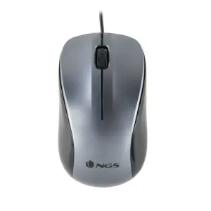 NGS Mouse Crew Gray con Cable 1200 DPI - Precisión y Estilo