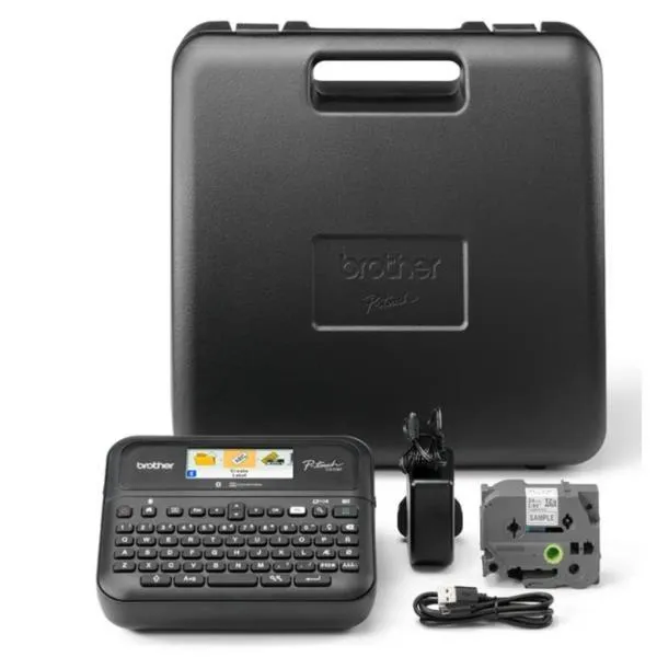 BROTHER ETIQUETADORA ROTULADORA ELECTRÓNICA PT-D610BVP, DE MANO, TECLADO QWERTY, CONECTIVIDAD USB